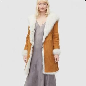 UGG Suede Shearling Penny Lane Coat